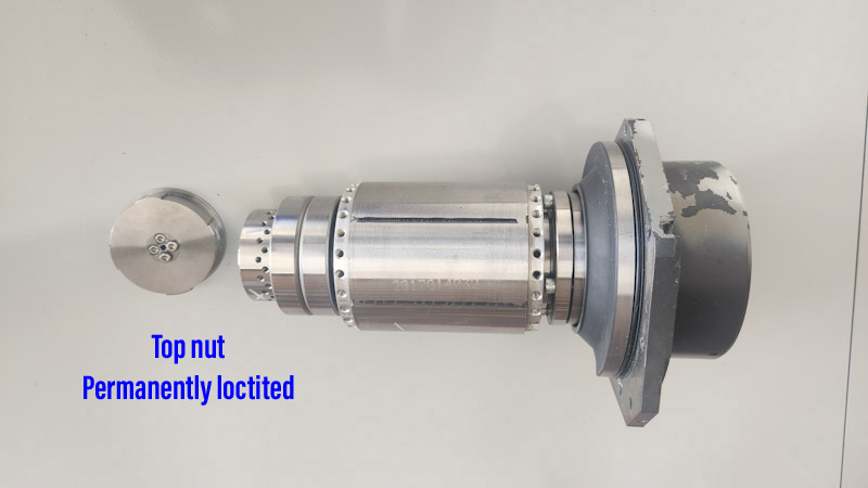 HSD ES369L spindle shaft