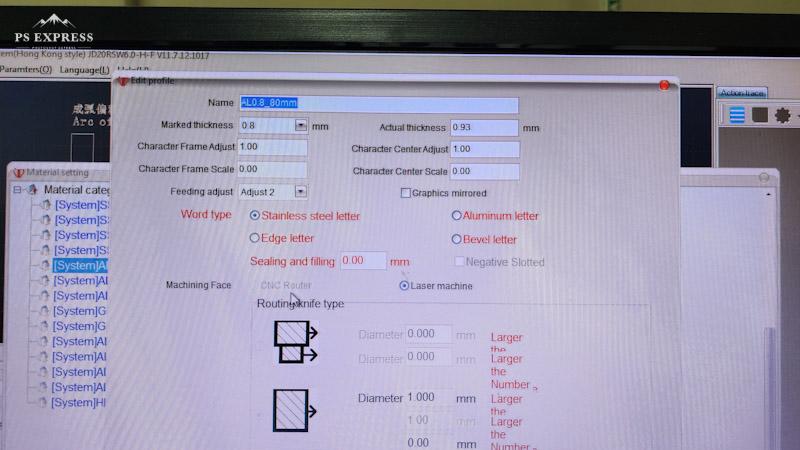 SS ticked over aluminium material